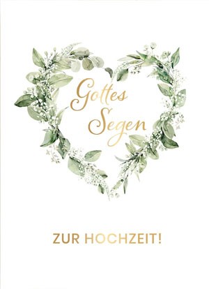 Doppelkarte - Gottes Segen zur Hochzeit